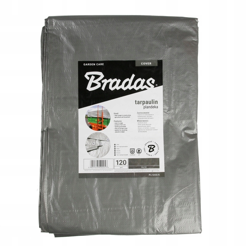 Bradas PL1205/6 zosilnená plachta 120 g/m², 5 × 6 m